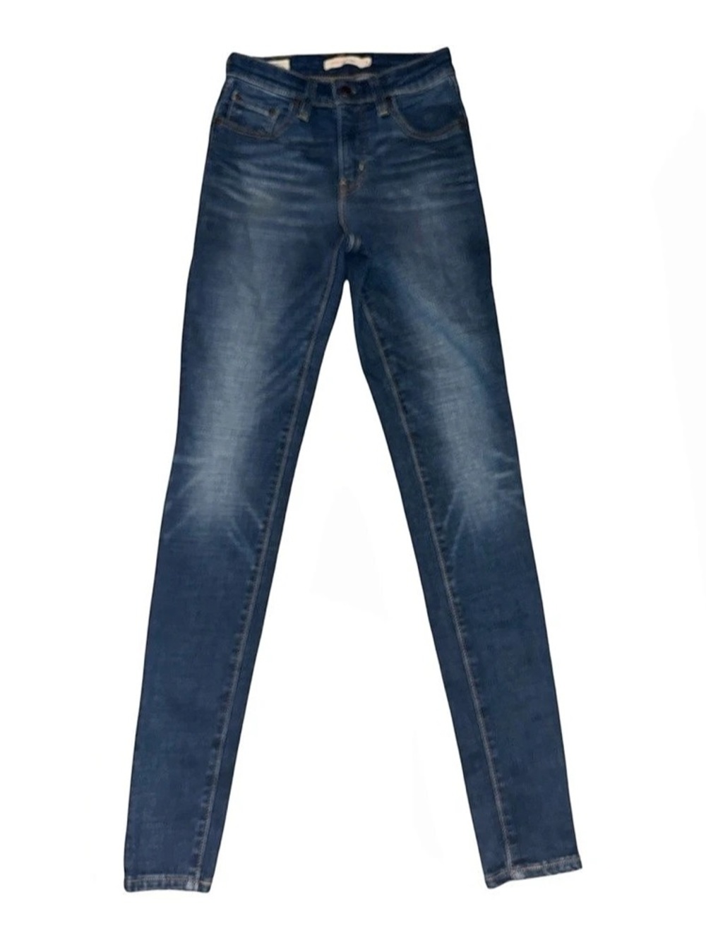 Levi's 721 High Rise Skinny Jeans Blue Waist 25